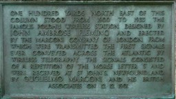 Poldhu Monument Plaque